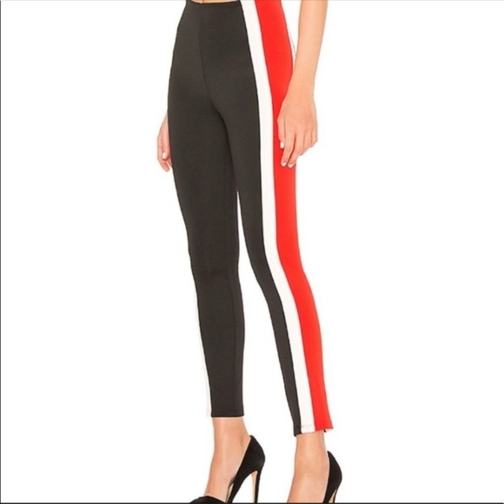 Revolve Lovers + Friends Page Side Stripe Track‎ Pants High Waist Size Medium - Picture 4 of 14